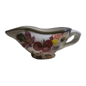 Gravy Boat Bowl Fall Leaves Design WCL 9x3in Seasonal Stoneware Home Kitchen